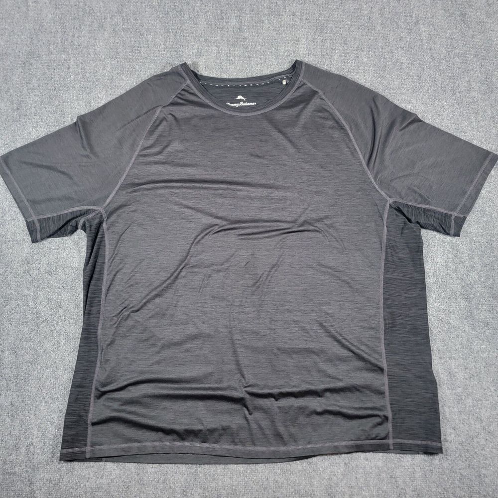 Tommy Bahama Shirt Mens XXXL Black Island Zone Stretch Lightweight UPF 30 Tee